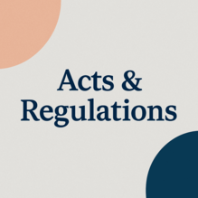 Visit Acts & Regulations section